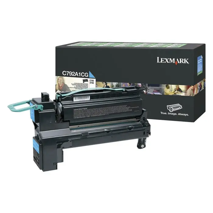 Lexmark Ink Toner Cartridge, C792A1CG, Cyan Buy Online